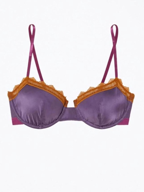 Dora Larsen Other - Dora Larsen x Free People Aralie underwire bra in Dark Purple 34C EUC 149